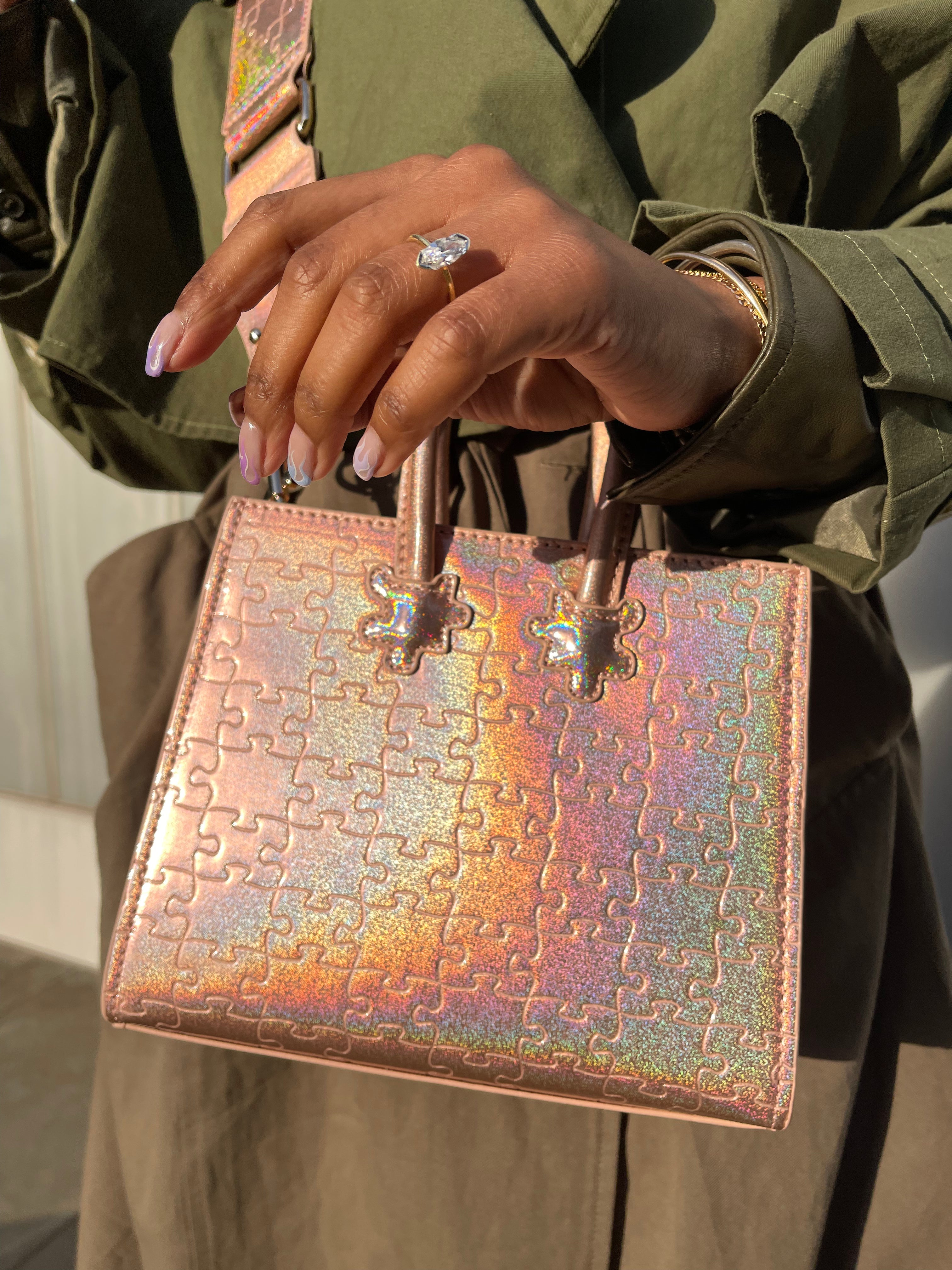 Ibukun Tiny Tote | Pink Glitter - Daniel Diyepirye™️